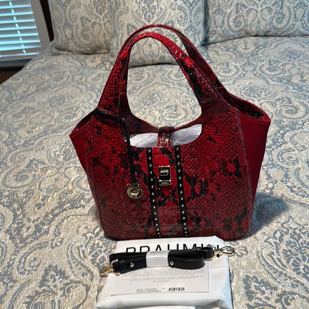 Brahmin small Carla lipstick avedon.  New never used but I did remove the tags.